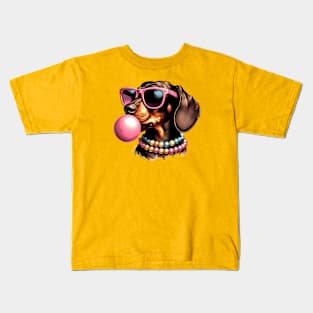 Dachshund Bubble Tee Kids T-Shirt